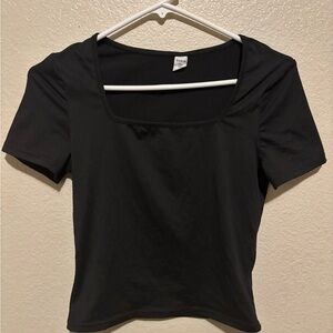 SHEIN Elegant Black Short Sleeve Top and set